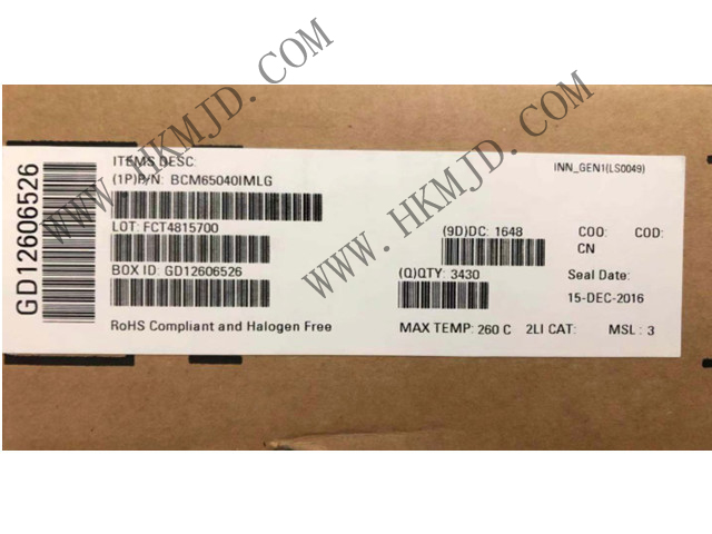BROADCOM BCM65040 BCM65040IMLG 接口 - 驅(qū)動(dòng)器，接收器，收發(fā)器