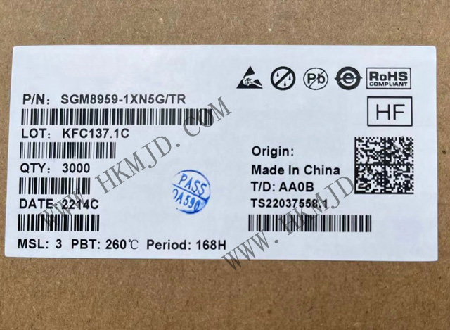 出售SGM8959-1XN5G 單 SGM8959-1 低VOS、低噪聲、高精度零漂移運(yùn)算放大器