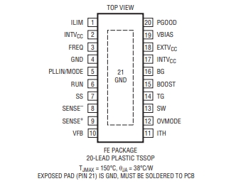 LINEAR(凌特) LTC3769EFE 60V、低 IQ、同步升壓型轉(zhuǎn)換器控制器