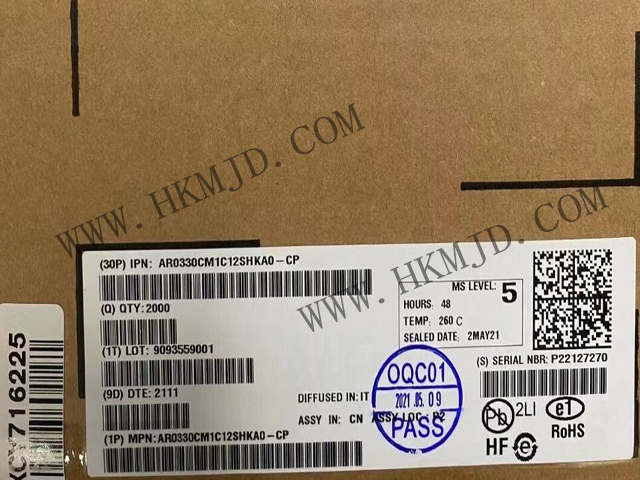 【分銷onsemi】AR0330CM1C12SHKA0-CP CMOS 圖像傳感器，300 萬像素，1/3 英寸