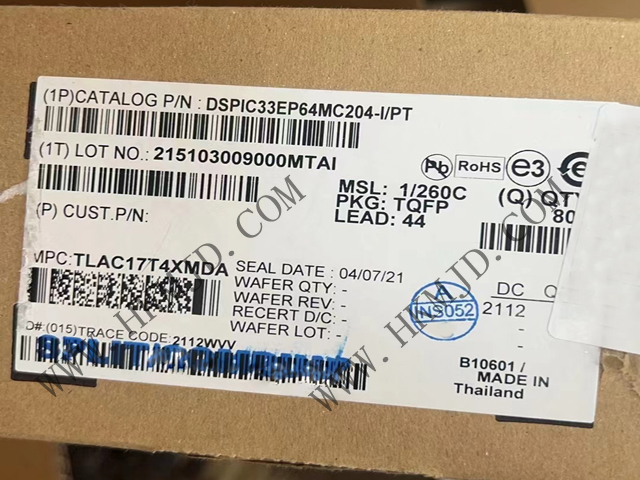 用于電機(jī)控制、數(shù)字電源和檢測的 DSPIC33EP64MC204-I/PT 16位 DSC