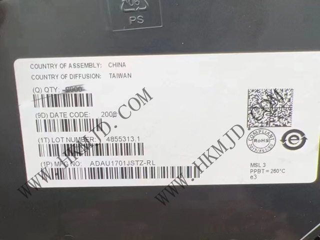 ADAU1701JSTZ SigmaDSP? 28/56 Bit音頻DSP，內(nèi)置2個(gè)ADC和4個(gè)DAC