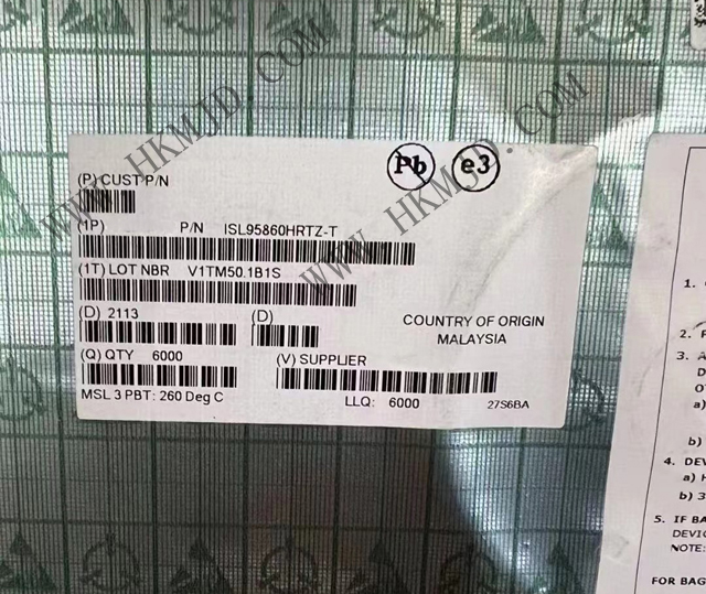 ISL95860HRTZ 一款多相3+0核心控制器（ IMVP9、32TQFN）