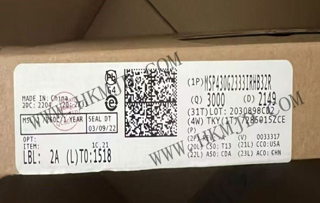 明佳達(dá)電子——【出售】MSP430G2333IRHB32R (TI) 16MHz，16位混合信號(hào)微控制器