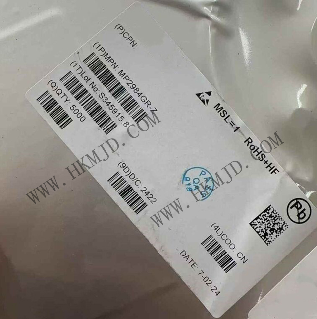 [供應(yīng)] MP2984GR (MPS) 36V，四開關(guān)同步降壓-升壓型控制器