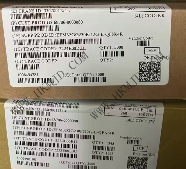 EFM32GG230F512G-E-QFN64